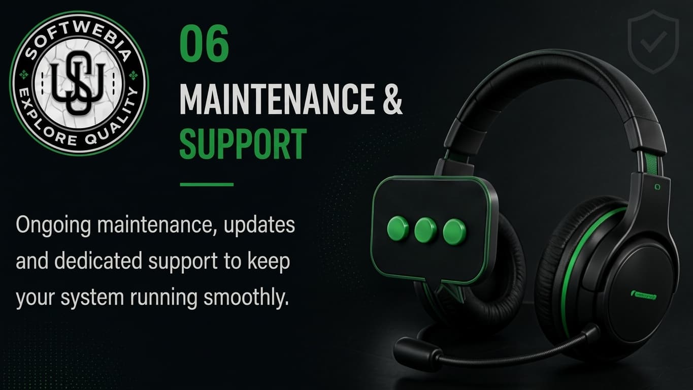 Softwebia maintenance and support.